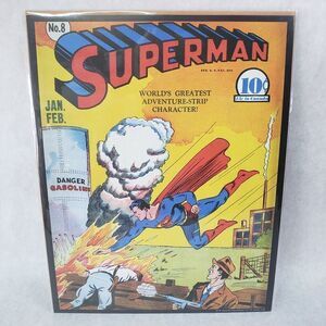SUPERMAN #8 1941 Vintage DC Comics Series 11"X14" Poster Print